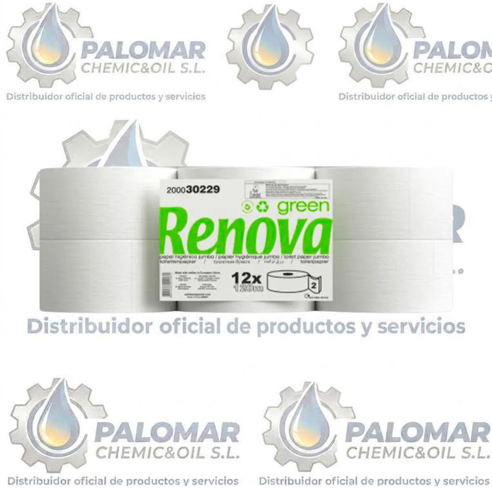 Papel higienico industrial jumbo rnv 12und